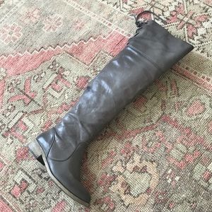 Grey over the knee boots size 8